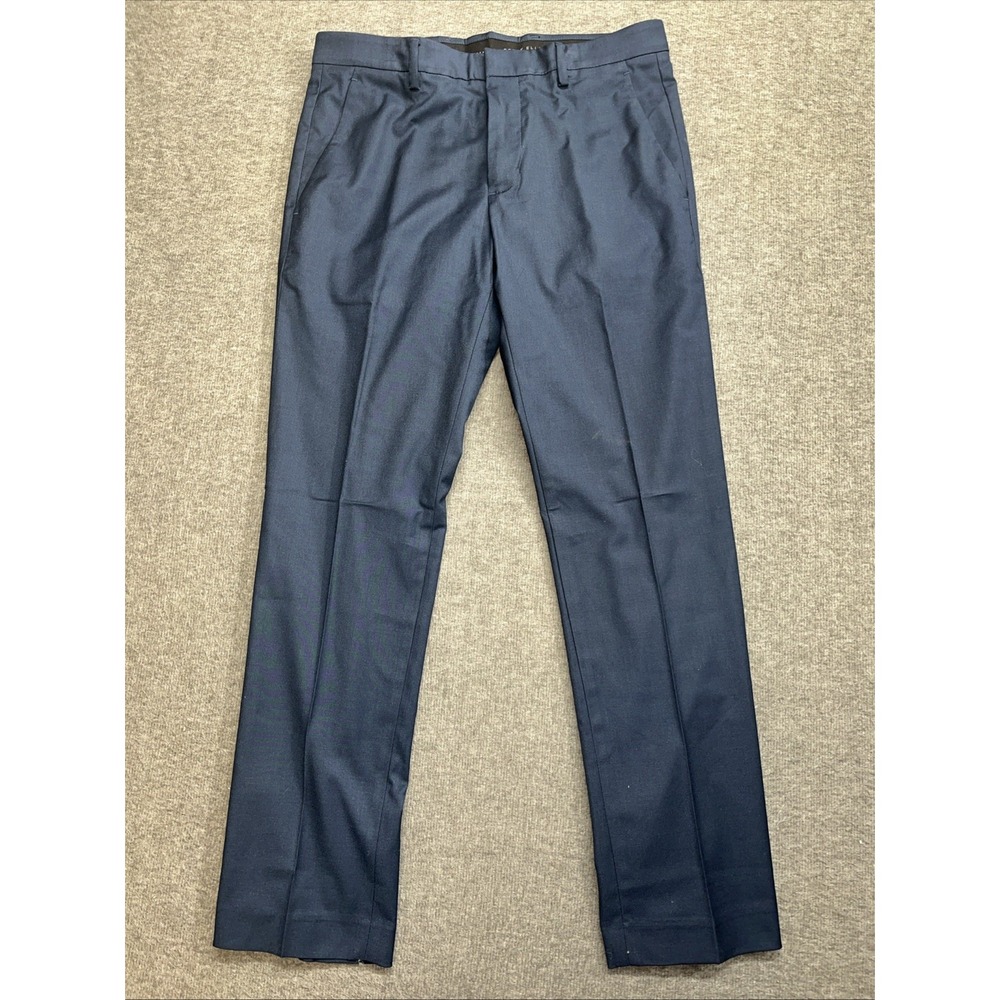 perry ellis mens dress pants Blue Size 30X29 Slim Fit Flex Stretch